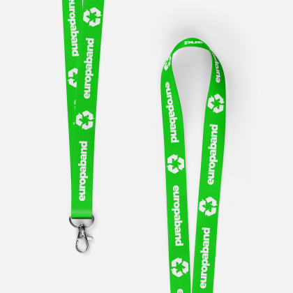 Eco keycord RPET met full-colour bedrukking