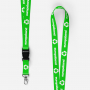 Eco RPET keycord full colour + afneembare clip