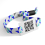 Stoffen polyester polsbandjes met QR-code
