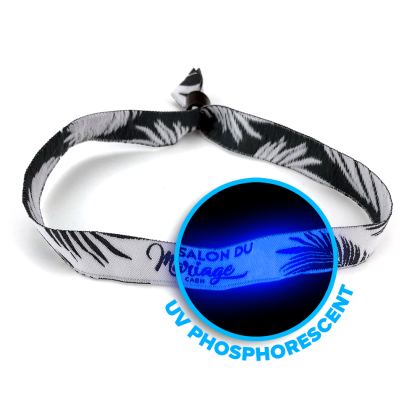 Geweven UV-armbandjes glow in the dark