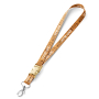 Keycord van kurk met afneembare clip