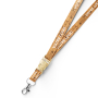 Keycord van kurk met afneembare clip