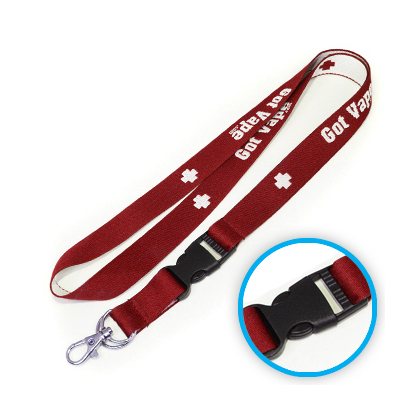 Geweven keycord met afneembare clip