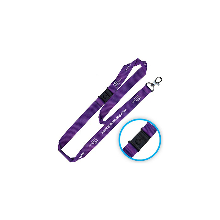 Nylon keycord met veiligheidssluiting