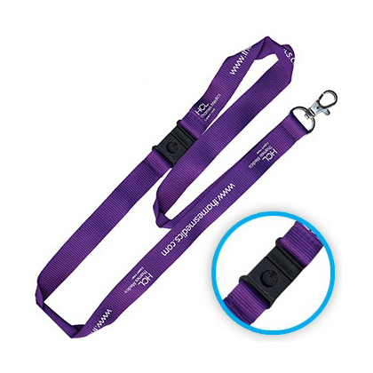 Nylon keycord met veiligheidssluiting