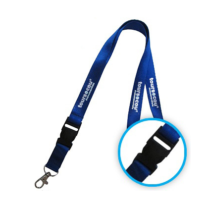 Nylon keykoord met afneembare clip