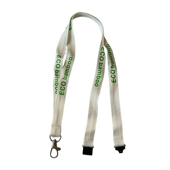 Bamboevezel keycord met veiligheidssluiting