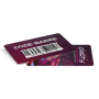 PVC-kaarten 85x54mm op maat bedrukt met barcode
