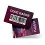 PVC-kaarten 85x54mm op maat bedrukt met barcode