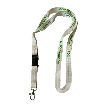 Bamboevezel keycord met afneembare clip