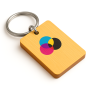 Houten Sleutelhanger Rechthoek met Full-Colour Bedrukking
