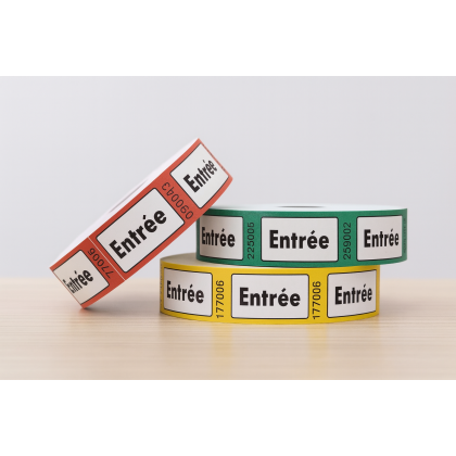 Rol met 1000 toegangstickets "Entree"