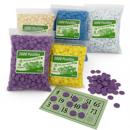 5.000 voordelige bingo-markeerfiches eco