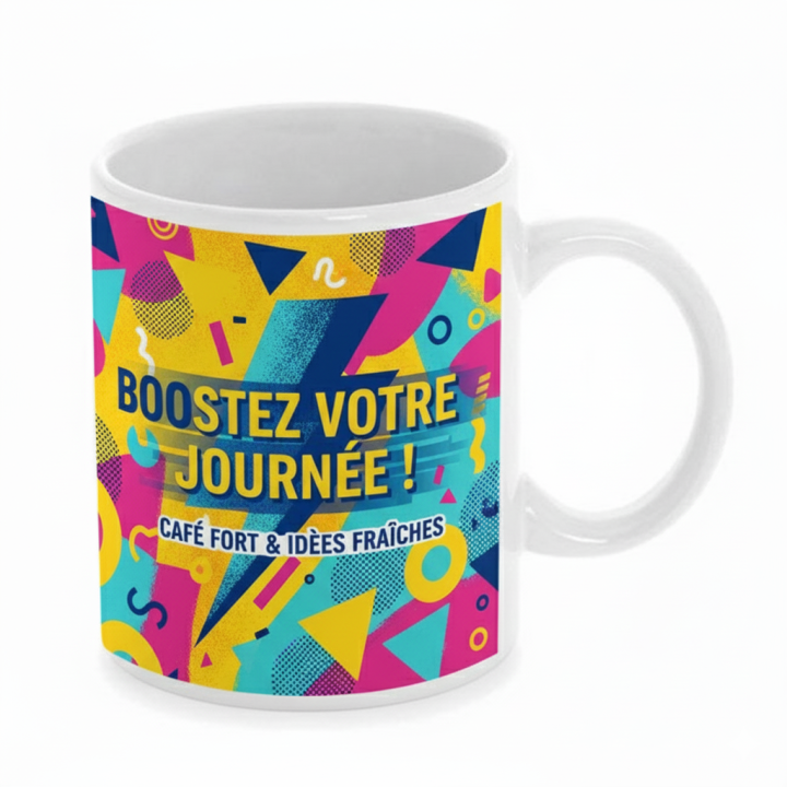 Keramische mok 350 ml bedrukken met eigen logo