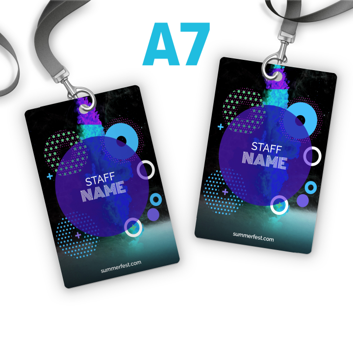 Polyester Badge A7 80x120mm