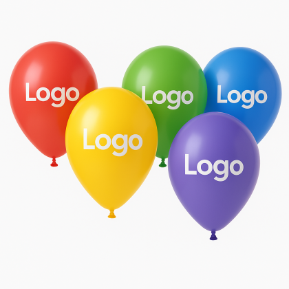 Bedrukte ballonnen 25 cm - 1 kleur bedrukking