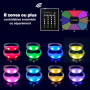 Lichtgevende LED-armbandjes met 4 LEDs bedrukken