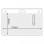 Flexibele badgehouder A7 horizontaal 110 x 80 mm